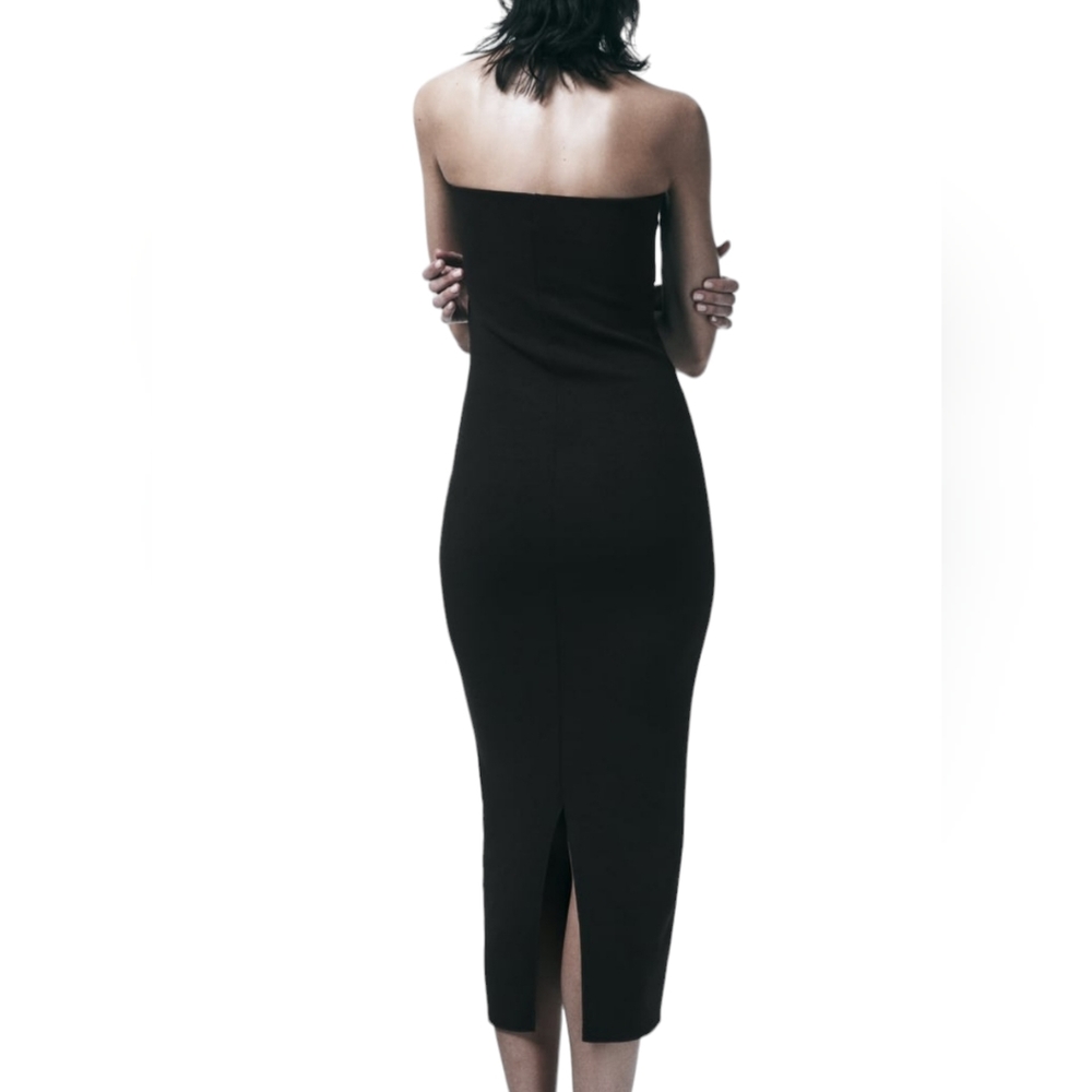 Zara stretch knit dress with zips Size- Small - Picture 4 of 7